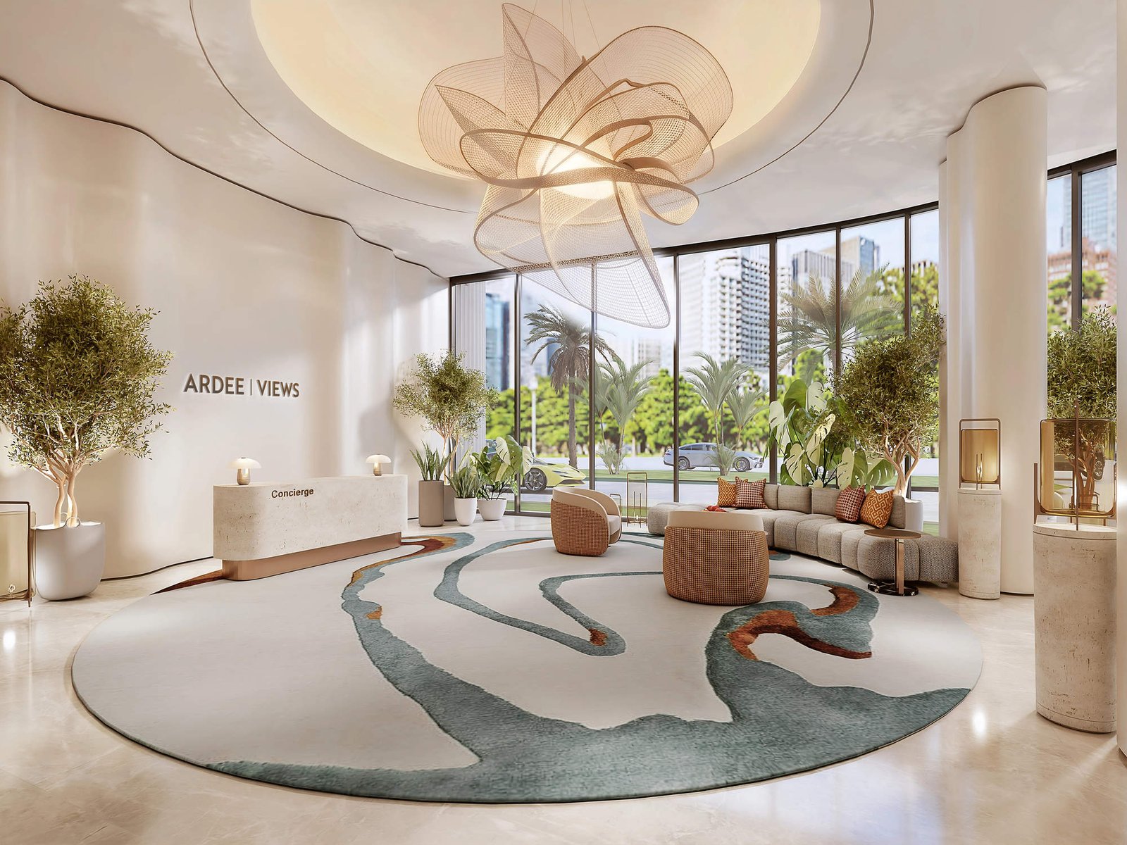 Lobby reception at The Views by Ardee