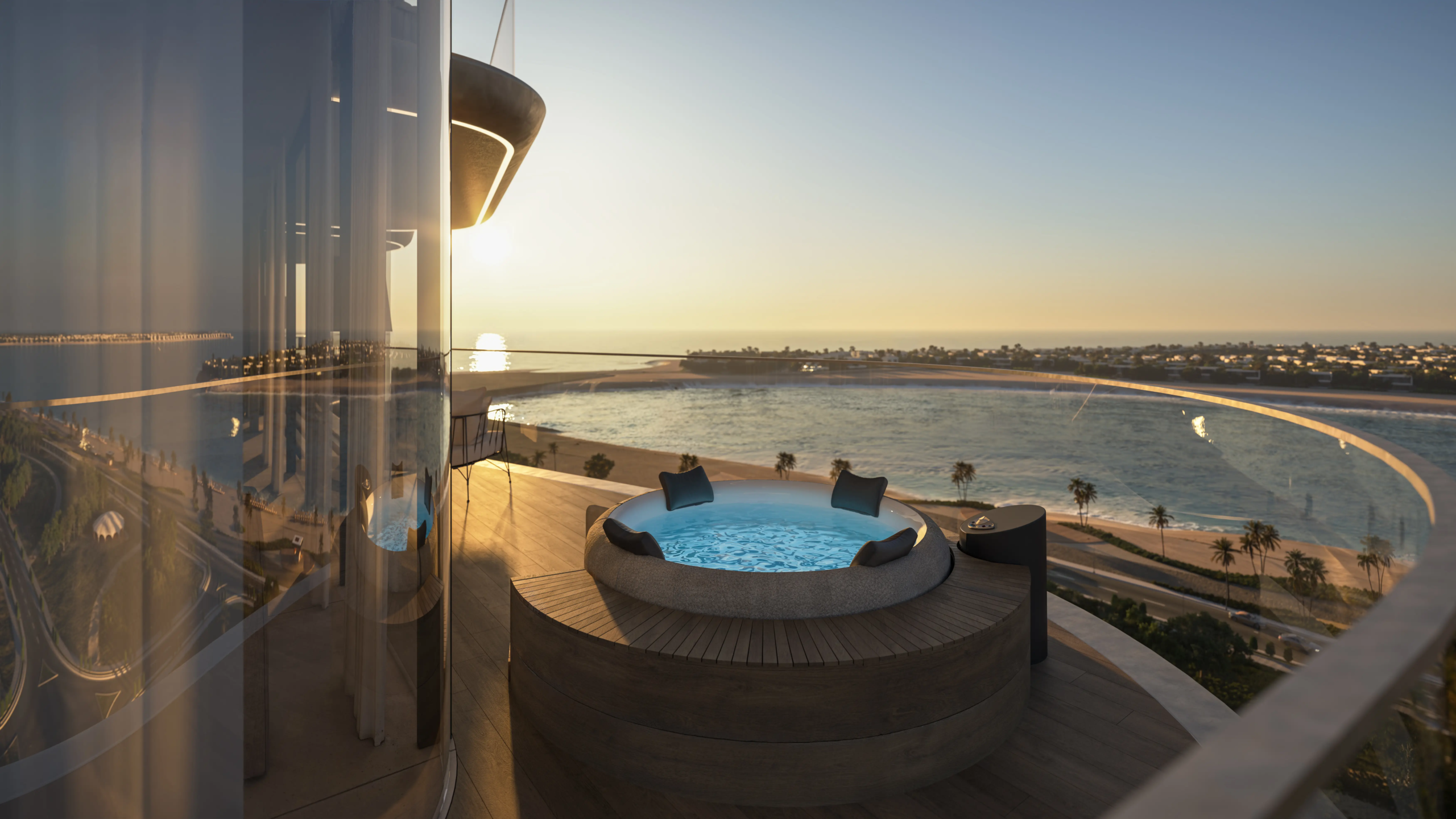 Tréppan Living Privé balcony jacuzzi